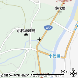 兵庫県美方郡香美町小代区大谷233周辺の地図