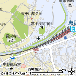 岐阜県恵那市大井町342周辺の地図