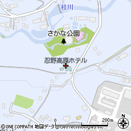 忍野高原ホテル周辺の地図
