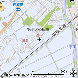 鳥取県米子市淀江町西原389-3周辺の地図