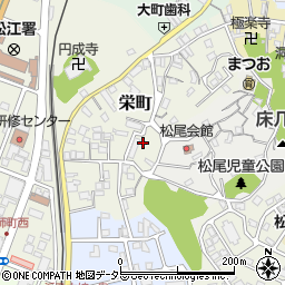 島根県松江市栄町周辺の地図