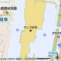 ＺＡＲＡモレラ岐阜店周辺の地図