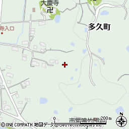 島根県出雲市多久町周辺の地図