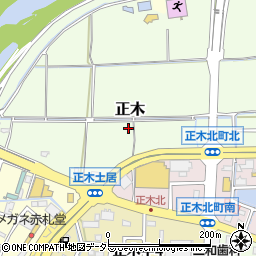 岐阜県岐阜市正木周辺の地図