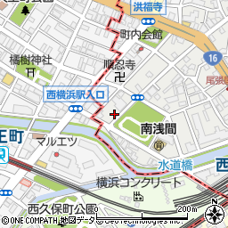 神奈川県横浜市西区南浅間町33-14周辺の地図