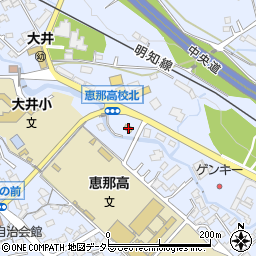 ファミリーマート恵那高校前店周辺の地図