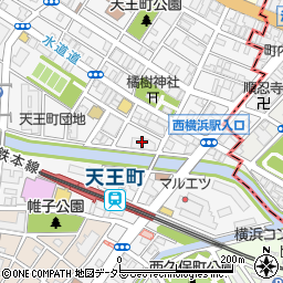 日本調剤　天王町薬局周辺の地図