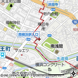 神奈川県横浜市西区南浅間町33-11周辺の地図