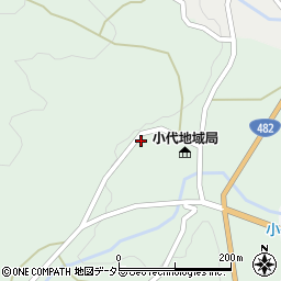 兵庫県美方郡香美町小代区大谷554周辺の地図