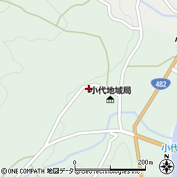 兵庫県美方郡香美町小代区大谷555周辺の地図