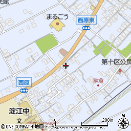 鳥取県米子市淀江町西原580-11周辺の地図
