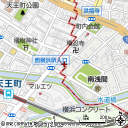 ガッツレンタカー西横浜店周辺の地図