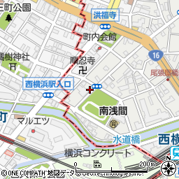 神奈川県横浜市西区南浅間町33-2周辺の地図