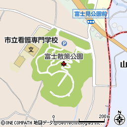 富士散策公園周辺の地図