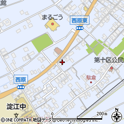 鳥取県米子市淀江町西原580-4周辺の地図