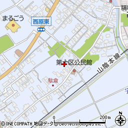 鳥取県米子市淀江町西原592周辺の地図