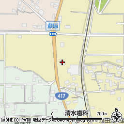 セブンイレブン池田町萩原店周辺の地図