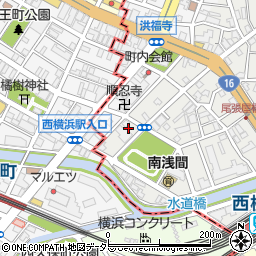 神奈川県横浜市西区南浅間町33-4周辺の地図