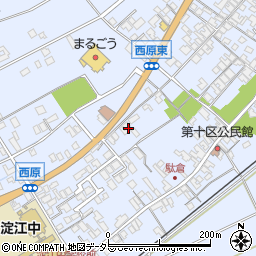 鳥取県米子市淀江町西原580-5周辺の地図