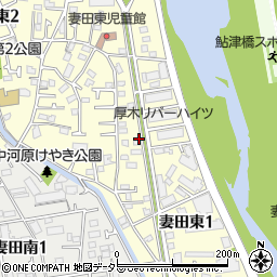 神奈川県厚木市妻田東1丁目周辺の地図