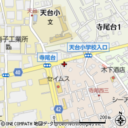 綾瀬寺尾郵便局 ＡＴＭ周辺の地図