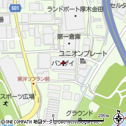 神奈川県厚木市金田1000-1周辺の地図