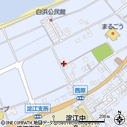 鳥取県米子市淀江町西原1292-2周辺の地図