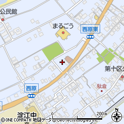 鳥取県米子市淀江町西原1148-8周辺の地図