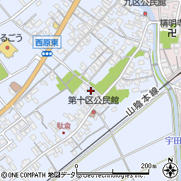 鳥取県米子市淀江町西原587周辺の地図