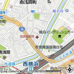 神奈川県横浜市西区南浅間町6周辺の地図