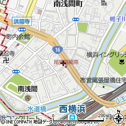 神奈川県横浜市西区南浅間町28周辺の地図