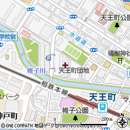 都市再生機構（独立行政法人）天王町団地管理サービス事務所周辺の地図