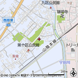 鳥取県米子市淀江町西原465-7周辺の地図