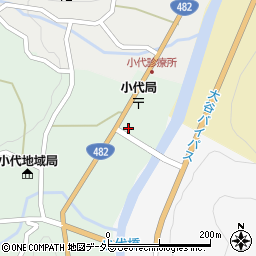 兵庫県美方郡香美町小代区大谷120-1周辺の地図