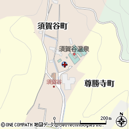 須賀谷温泉周辺の地図
