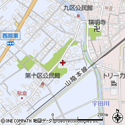 鳥取県米子市淀江町西原465-8周辺の地図
