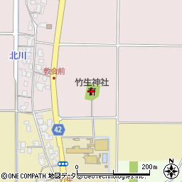 竹生神社周辺の地図