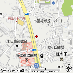 眼鏡市場松江店周辺の地図