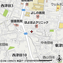 島根県松江市東津田町1458周辺の地図