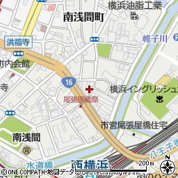 神奈川県横浜市西区南浅間町7周辺の地図