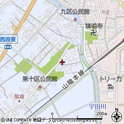 鳥取県米子市淀江町西原488周辺の地図