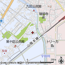 鳥取県米子市淀江町西原483-1周辺の地図