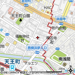 横浜中央教会周辺の地図