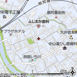 岐阜県恵那市大井町550-10周辺の地図