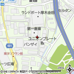 神奈川県厚木市金田1107-1周辺の地図