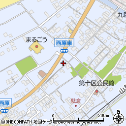 鳥取県米子市淀江町西原1154-1周辺の地図