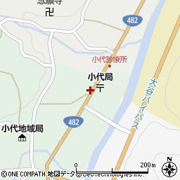 兵庫県美方郡香美町小代区大谷177周辺の地図