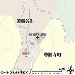 須賀谷温泉周辺の地図