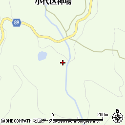 兵庫県美方郡香美町小代区神場179周辺の地図
