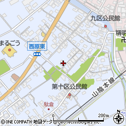 鳥取県米子市淀江町西原559-1周辺の地図